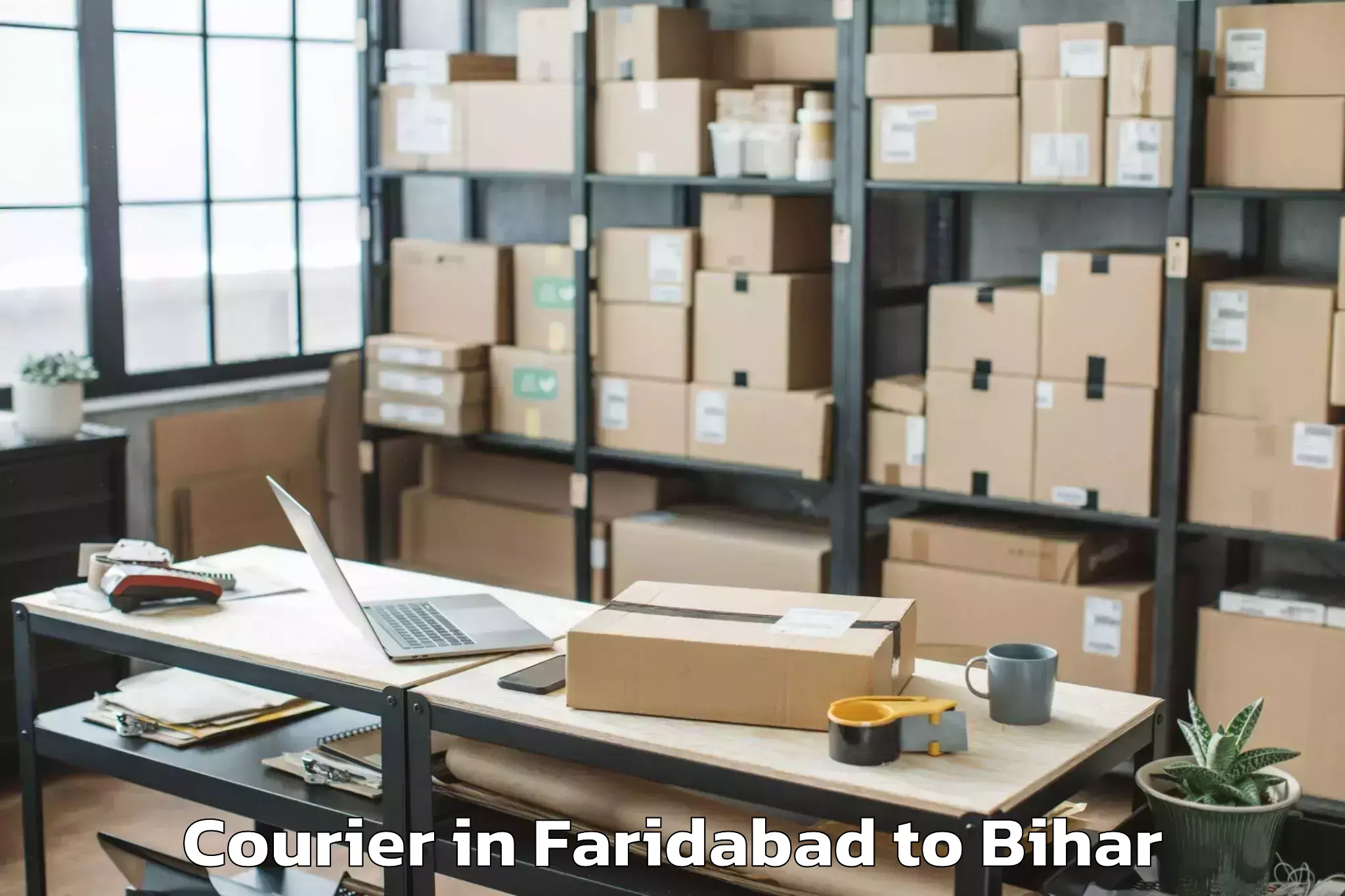 Affordable Faridabad to Kusheshwar Asthan Purbi Courier